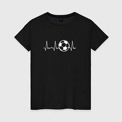 Женская футболка Футбол в сердце