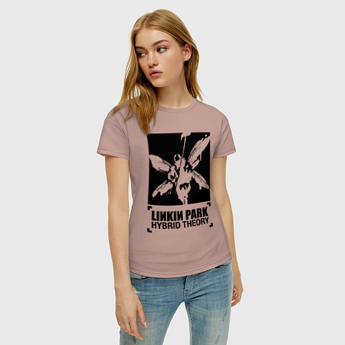 Женская футболка LP Hybrid Theory / Пыльно-розовый – фото 3
