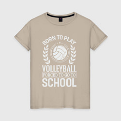 Женская футболка Школа волейбола