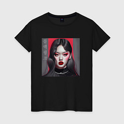 Женская футболка Blackpink Jennie рисунок аниме