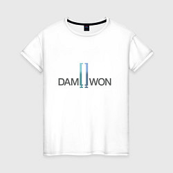 Футболка хлопковая женская DAMWON Gaming, цвет: белый