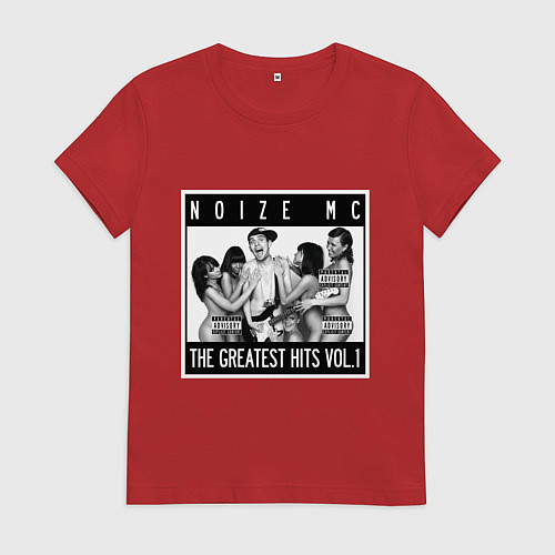Женская футболка Noize with girls / Красный – фото 1