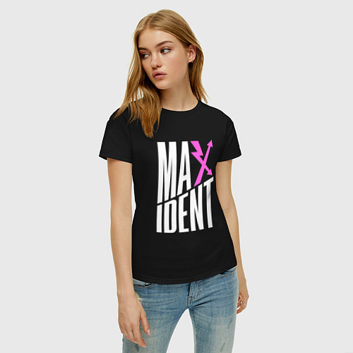 Женская футболка Maxident - stray kids / Черный – фото 3