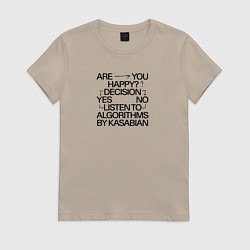 Женская футболка Kasabian Algorithms