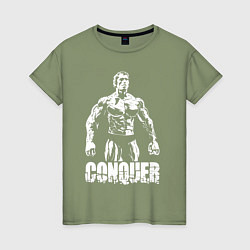 Женская футболка Arnold conquer