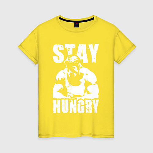 Женская футболка Arnold motivation / Желтый – фото 1