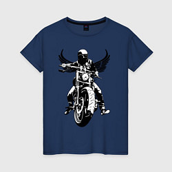 Женская футболка Biker wings