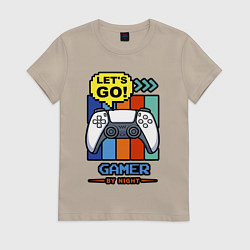 Женская футболка Gamer by night