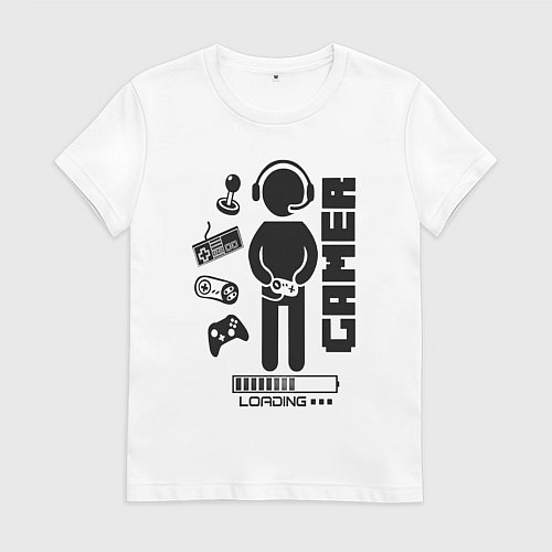 Женская футболка Игроман / Белый – фото 1