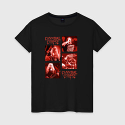Женская футболка Cannibal Corpse музыканты