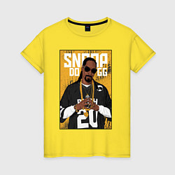 Женская футболка Snoop dogg с цепями