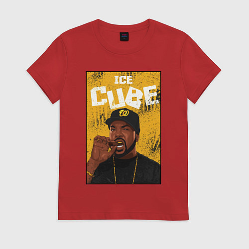 Женская футболка Ice Сube / Красный – фото 1