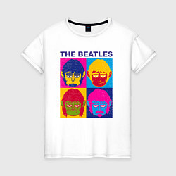 Женская футболка The Beatles color