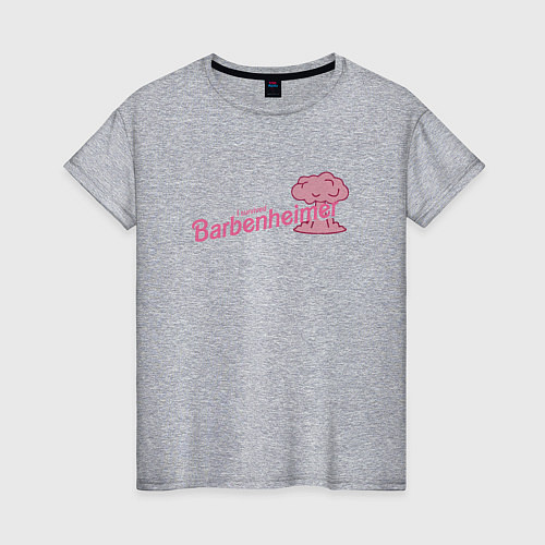 Женская футболка Barbenheimer / Меланж – фото 1