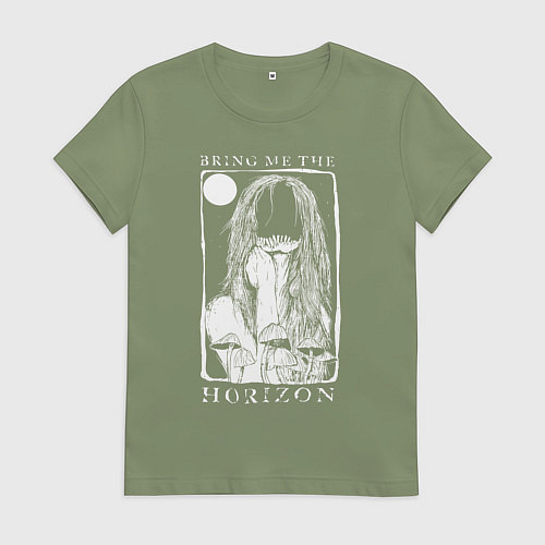 Женская футболка Bring Me the Horizon girl / Авокадо – фото 1