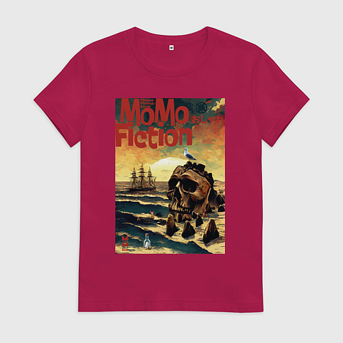 Женская футболка MoMo - Skull Rock / Маджента – фото 1