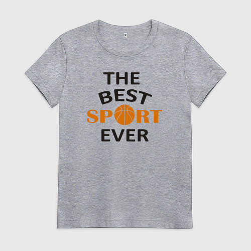 Женская футболка Лучший вид спорта / Меланж – фото 1