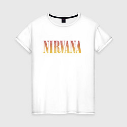 Женская футболка Nirvana logo