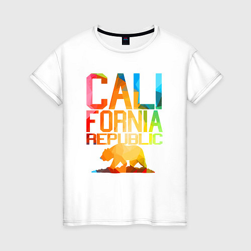 Женская футболка Republic California / Белый – фото 1