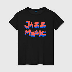 Женская футболка Music jazz