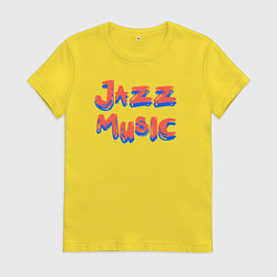 Женская футболка Music jazz