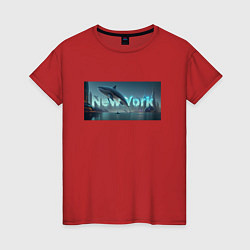 Женская футболка Скрытый текст New York