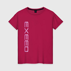 Женская футболка Exeed pink logo