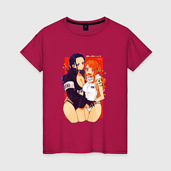 Женская футболка Нами и Робин в новых костюмах
