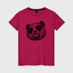 Женская футболка Панда в очках