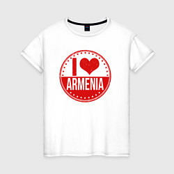 Женская футболка Love Armenia