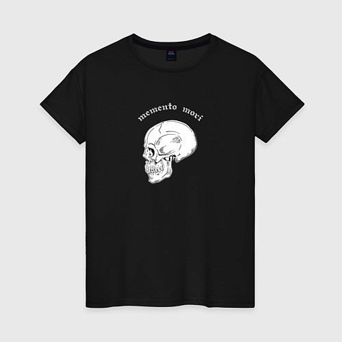 Женская футболка Skull Memento Mori / Черный – фото 1