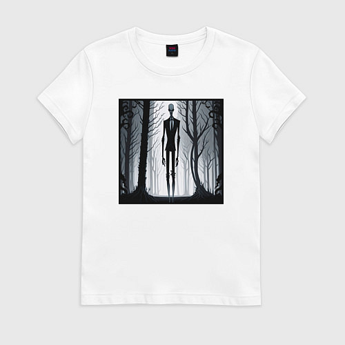 Женская футболка Слендер мен / Белый – фото 1