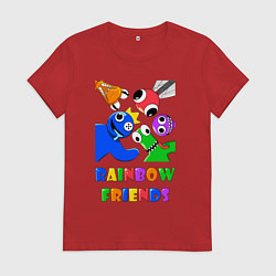 Женская футболка Rainbow Friends персонажи