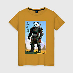 Женская футболка Панда - бусидо - кодекс самурая