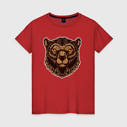 Женская футболка Медведь гризли