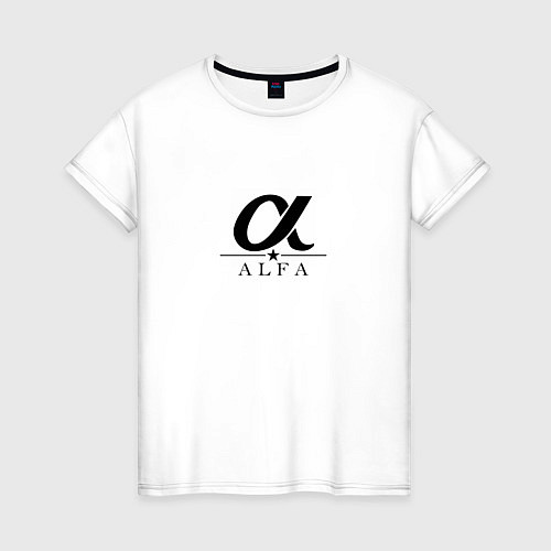 Женская футболка ALFA / Белый – фото 1