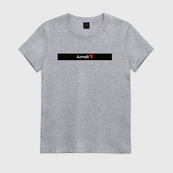 Футболка хлопковая женская Алтай регионы России, цвет: меланж