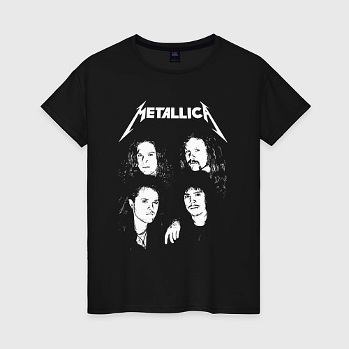 Женская футболка Metallica band / Черный – фото 1