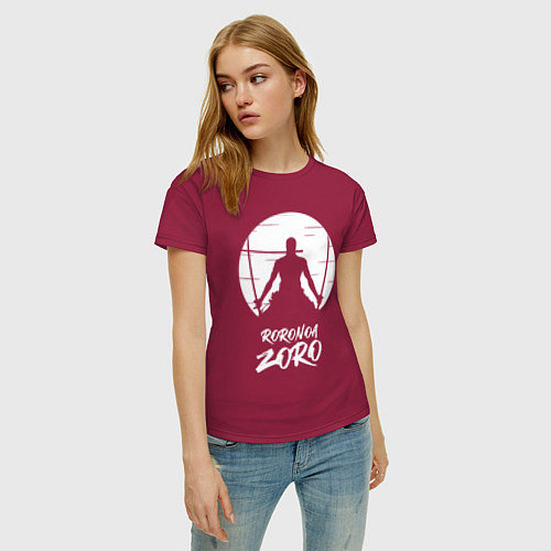 Женская футболка Ророноа Зоро / Маджента – фото 3