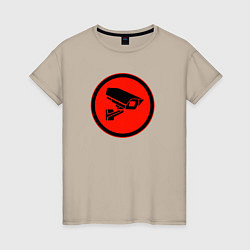 Женская футболка Skibidi toilet Камера