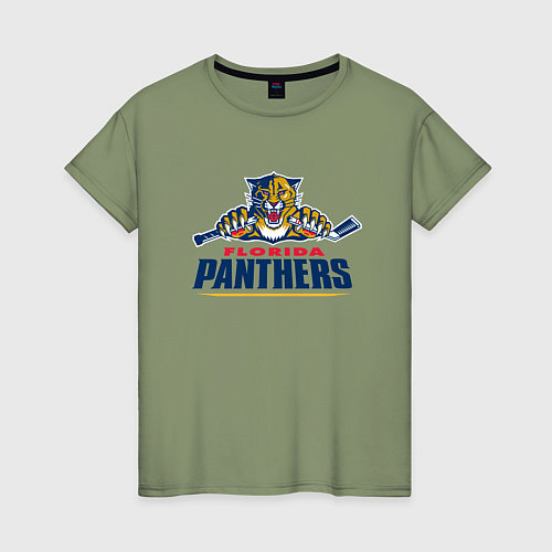 Женская футболка Florida panthers - hockey team / Авокадо – фото 1