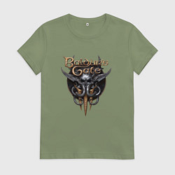 Женская футболка Baldurs Gate 3 - logotype