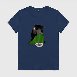 Женская футболка Кот повар