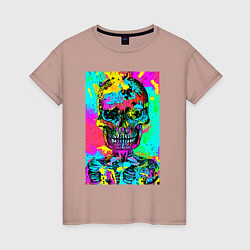 Женская футболка Cool skull - pop art - vogue