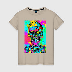 Женская футболка Cool skull - pop art - vogue