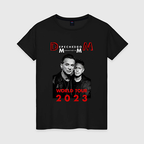 Женская футболка Depeche Mode 2023 Memento Mori - Dave & Martin 09 / Черный – фото 1