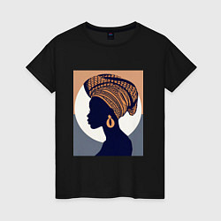 Женская футболка Африканка в профиль