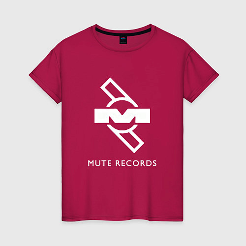 Женская футболка Depeche Mode Mute Records Logo / Маджента – фото 1