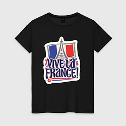 Женская футболка Vive la France