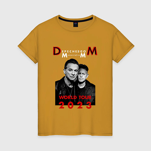 Женская футболка Depeche Mode - Memento Mori Dave and Martin / Горчичный – фото 1